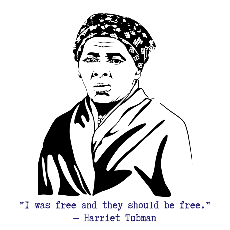 Harriet Tubman "They Should be Free" Relaxed t-shirt