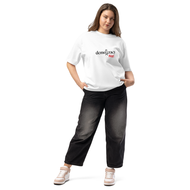 Demoncracy No! Oversized Tee