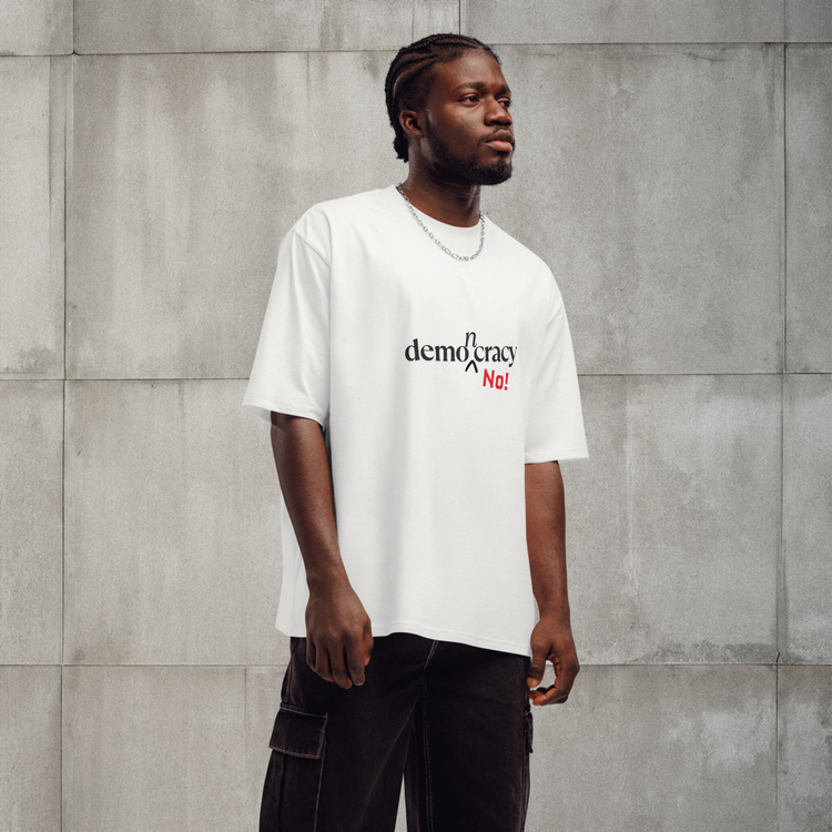Demoncracy No! Oversized Tee