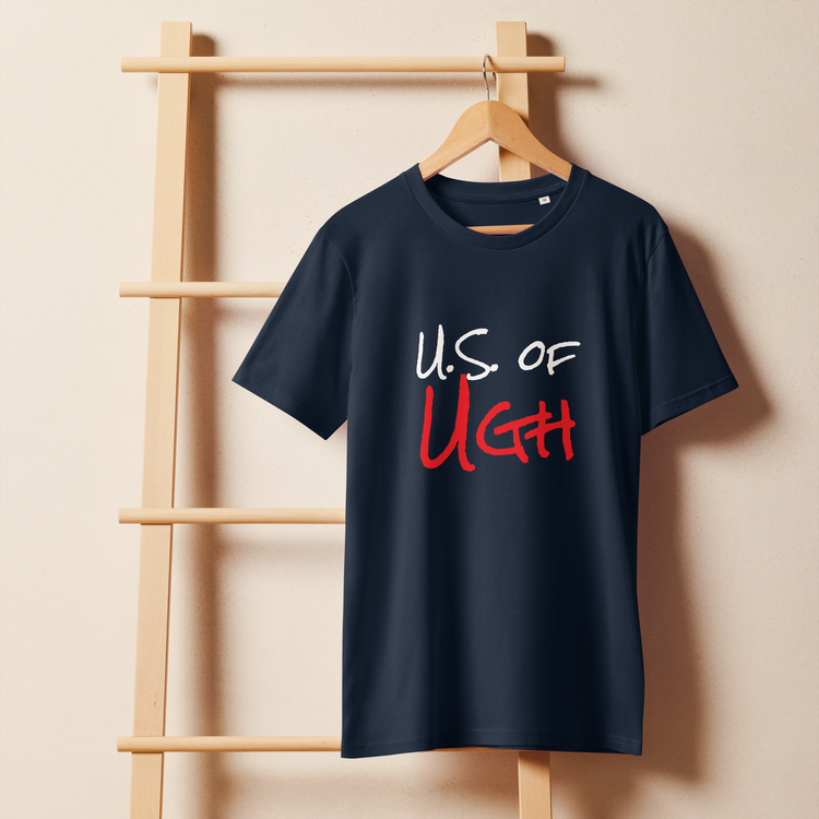 True Blue US of UGH organic mid-light t-shirt