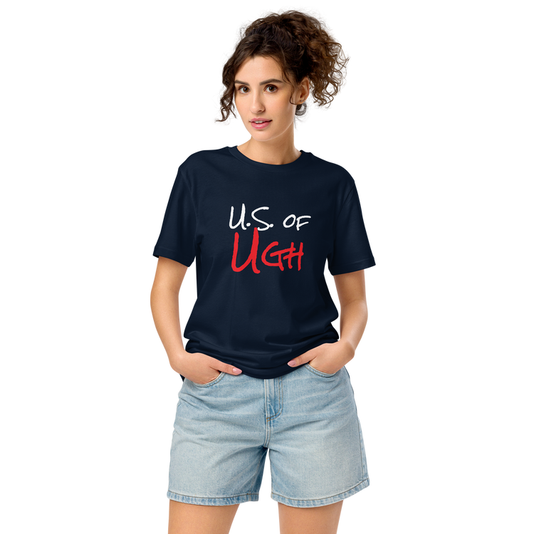 True Blue US of UGH organic mid-light t-shirt