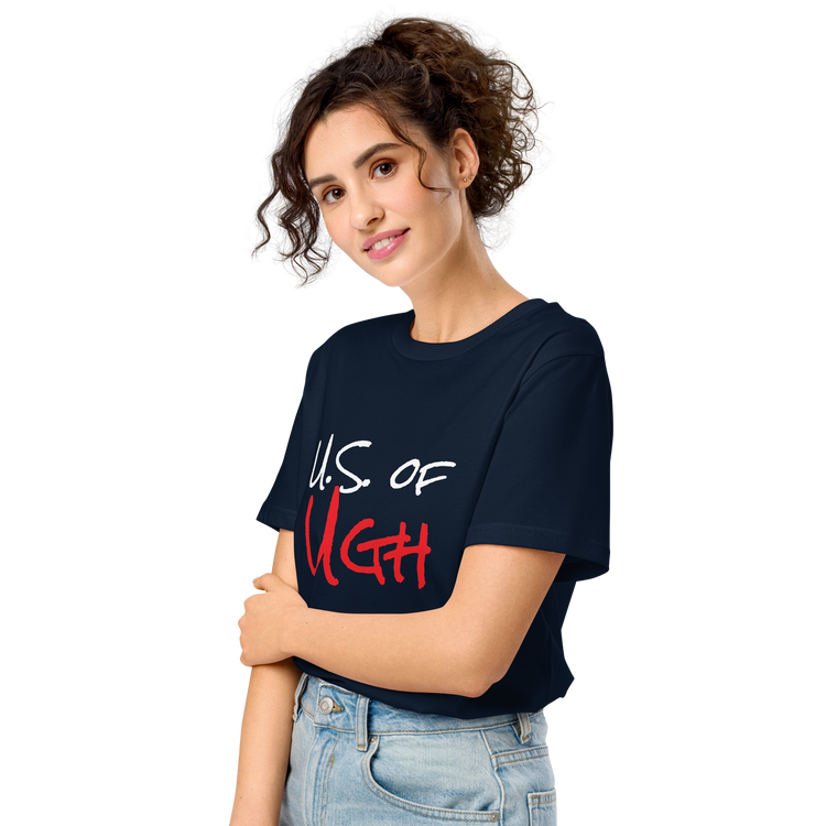 True Blue US of UGH organic mid-light t-shirt