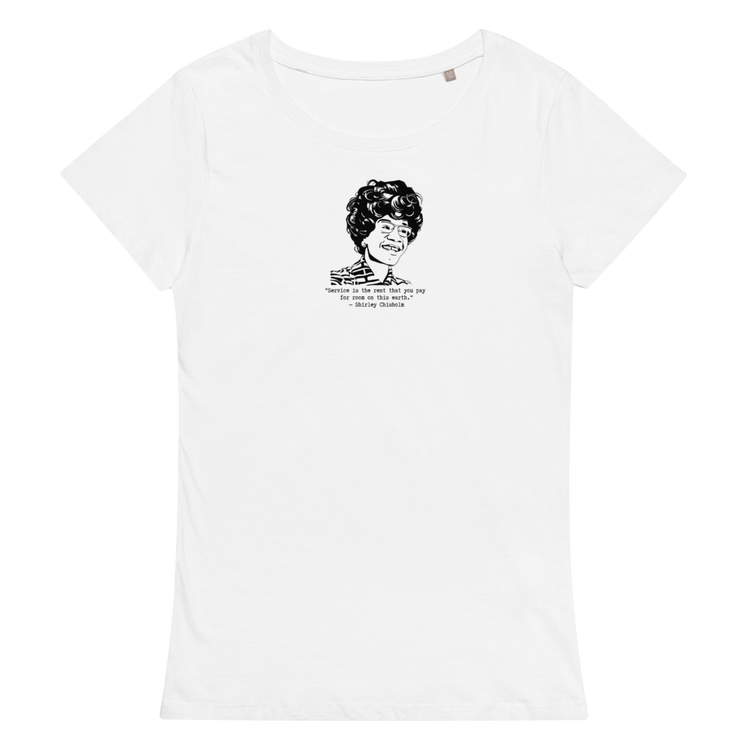 Shirley Chisholm "Service is the Rent" Relaxed t-shirt