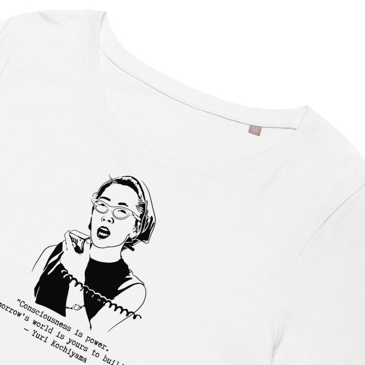 Yuri Kochiyama "Consciousness is Power" Relaxed t-shirt