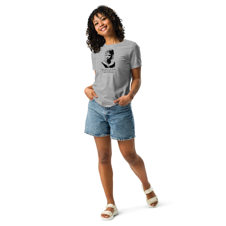 Queen Liliʻuokalani "Never cease to act because you fear you may fail" Relaxed T-shirt