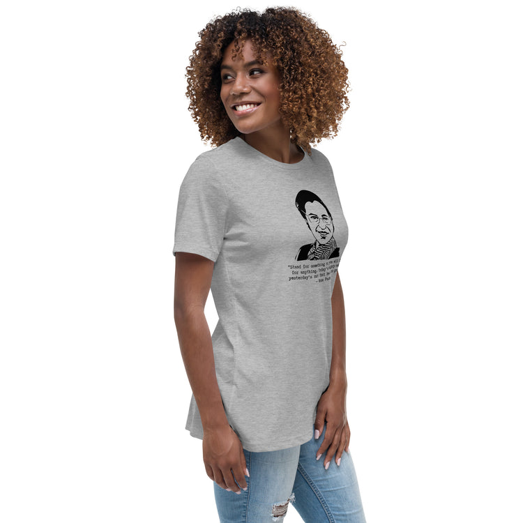 Rosa Parks "Stand for something or you will fall for anything" relaxed t-shirt
