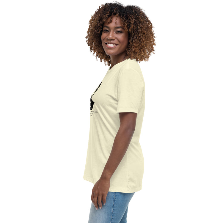 Maya Angelou "Hope and fear cannot occupy the same space" Relaxed t-shirt