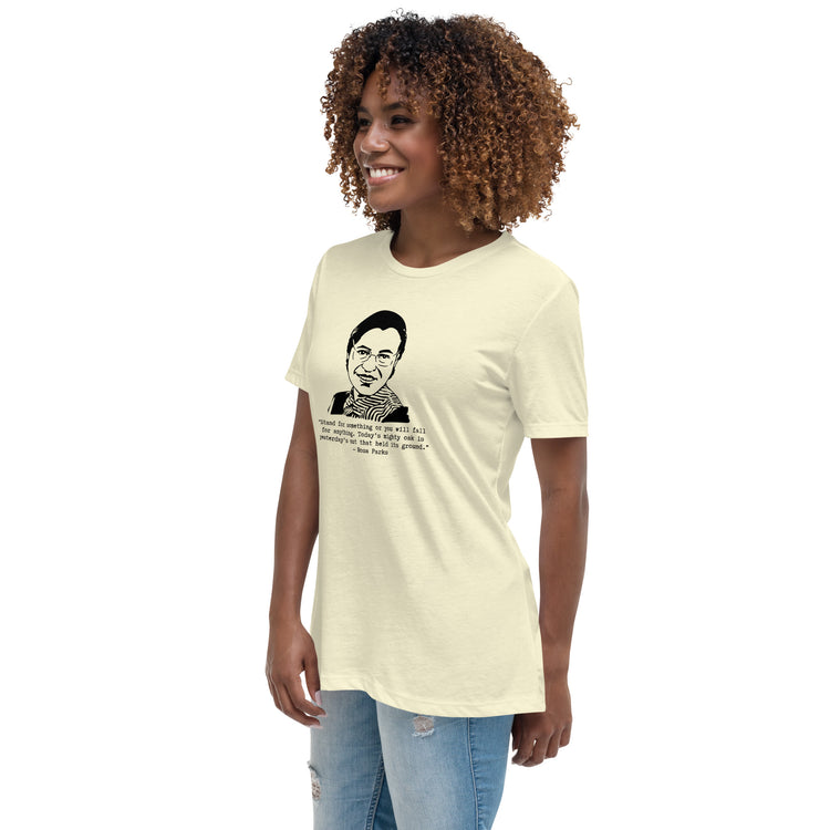Rosa Parks "Stand for something or you will fall for anything" relaxed t-shirt