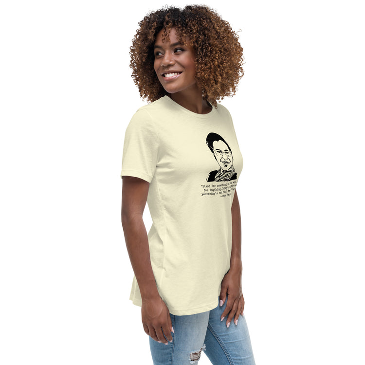 Rosa Parks "Stand for something or you will fall for anything" relaxed t-shirt
