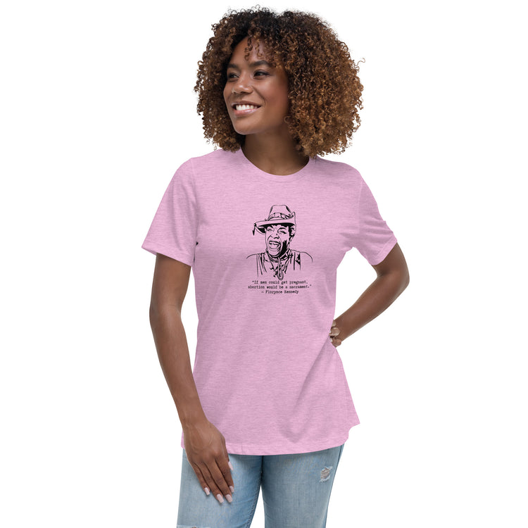 Florynce Kennedy "If Men Could Get Pregnant" Relaxed t-shirt