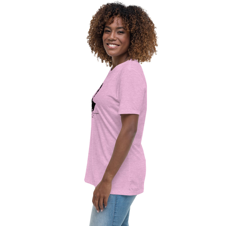 Maya Angelou "Hope and fear cannot occupy the same space" Relaxed t-shirt