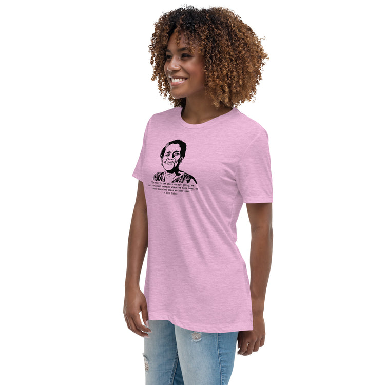 Ella Baker "In Order to See" women's basic Relaxed fit t-shirt