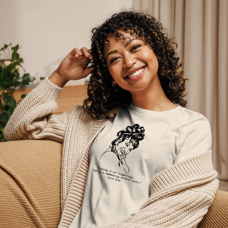 Celia Cruz "Forgiving is Remembering Without Pain" Relaxed t-shirt