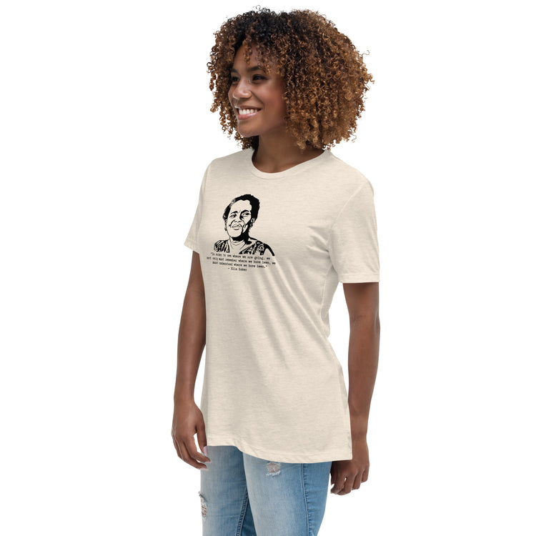 Ella Baker "In Order to See" women's basic Relaxed fit t-shirt