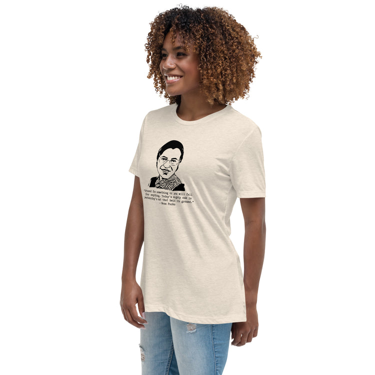 Rosa Parks "Stand for something or you will fall for anything" relaxed t-shirt