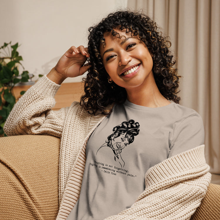 Celia Cruz "Forgiving is Remembering Without Pain" Relaxed t-shirt