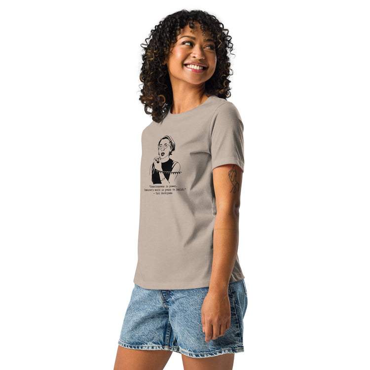 Yuri Kochiyama "Consciousness is Power" Relaxed t-shirt