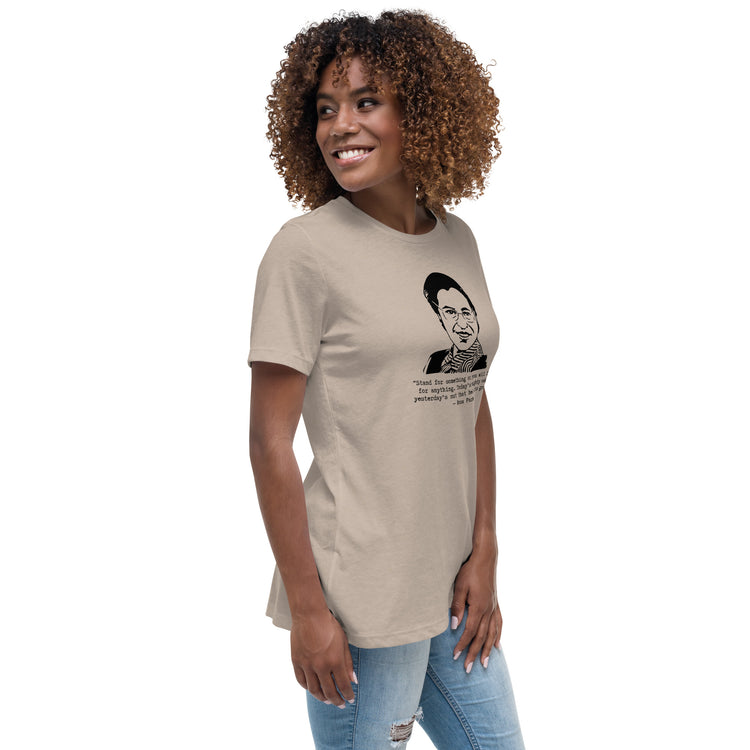 Rosa Parks "Stand for something or you will fall for anything" relaxed t-shirt