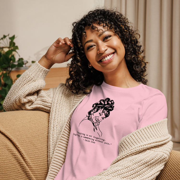Celia Cruz "Forgiving is Remembering Without Pain" Relaxed t-shirt