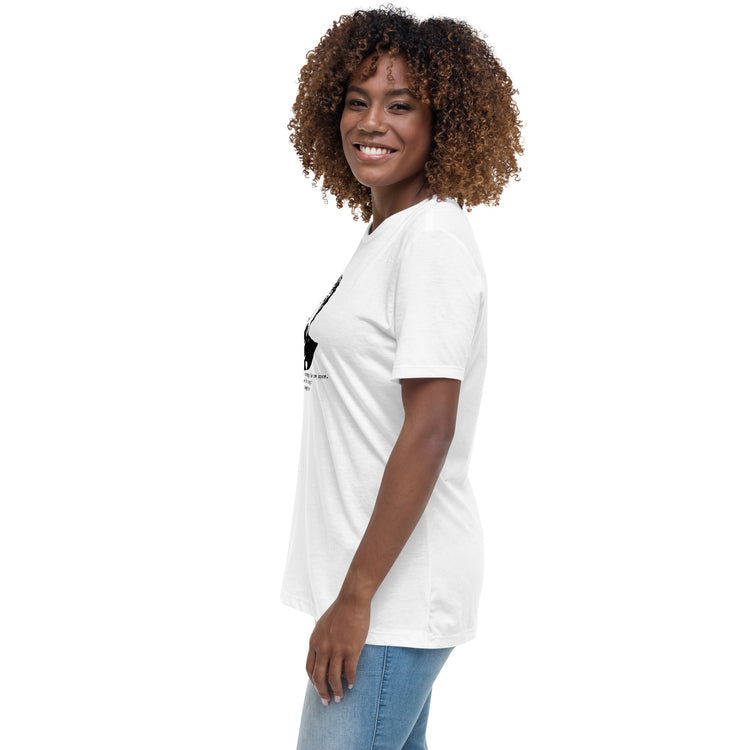Maya Angelou "Hope and fear cannot occupy the same space" Relaxed t-shirt