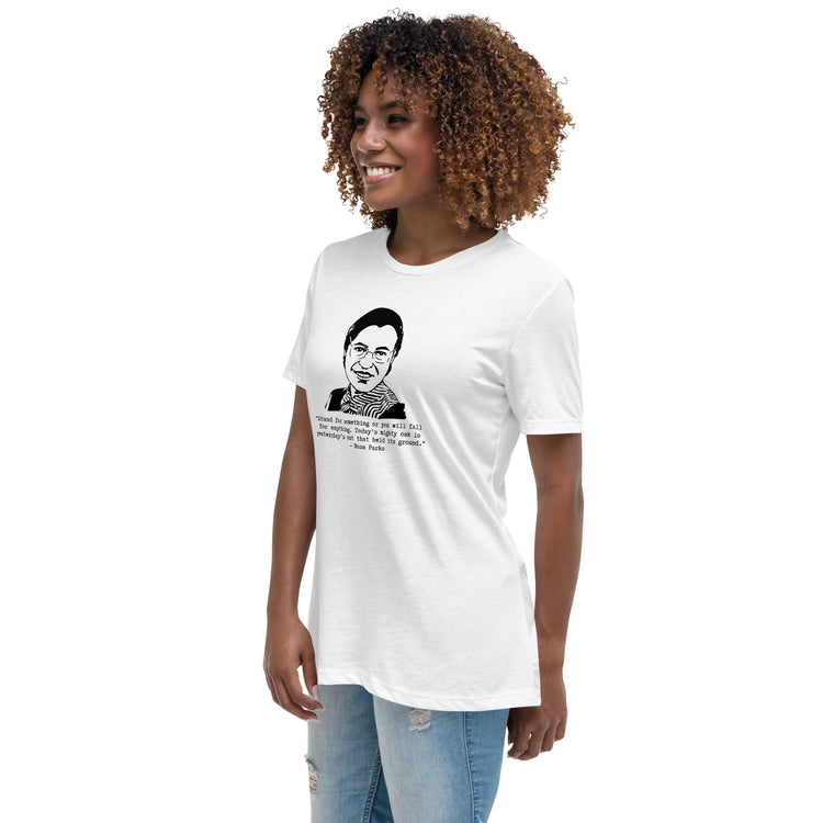 Rosa Parks "Stand for something or you will fall for anything" relaxed t-shirt