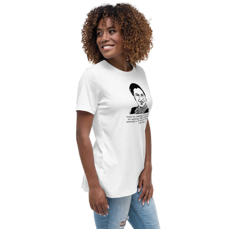 Rosa Parks "Stand for something or you will fall for anything" relaxed t-shirt
