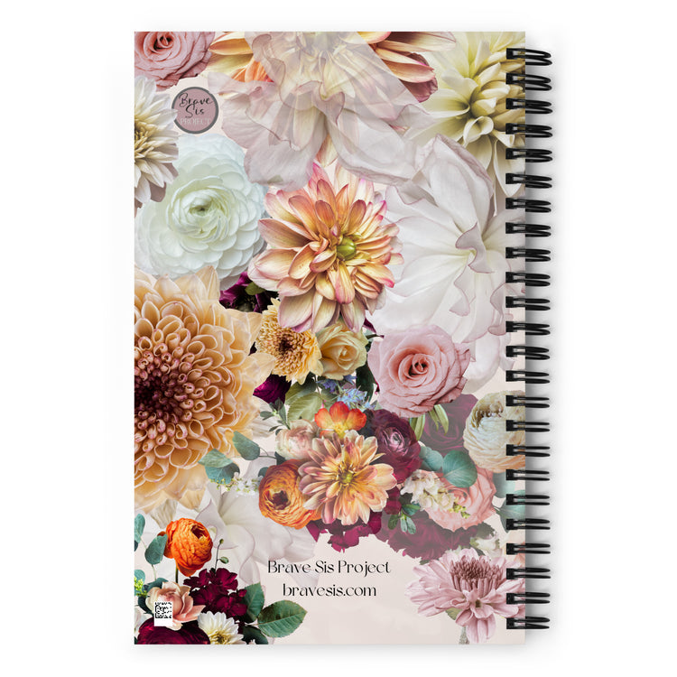 Maya Angelou "Hope and Fear Cannot Occupy the Same Space" Spiral notebook
