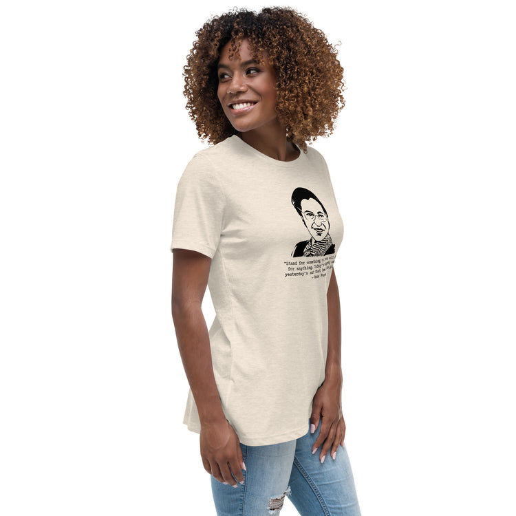 Rosa Parks "Stand for something or you will fall for anything" relaxed t-shirt