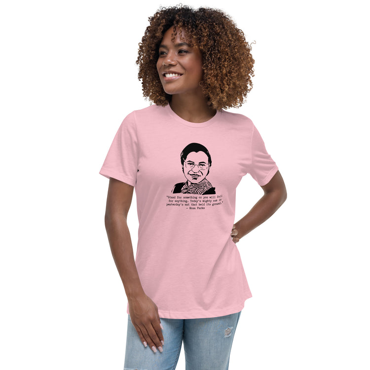 Rosa Parks "Stand for something or you will fall for anything" relaxed t-shirt