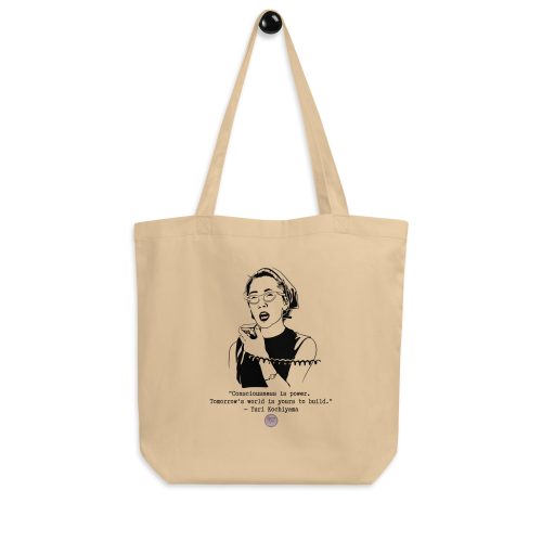 1eefe61ef8c02fdface9bc9439688d82.jpg Yuri Kochiyama "Consciousness is Power" Eco Tote Bag